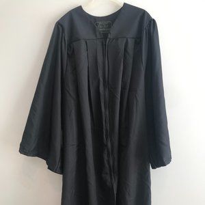 Oak Hall GreenWeaver Black Graduation Gown 5’9” - 5’11”